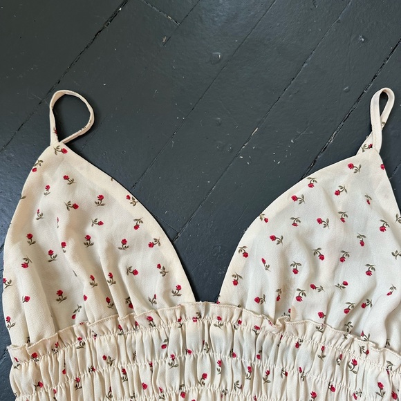 Princess Polly Cream Ruffled Tiered Sundress - Picture 6 of 6